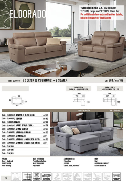 Eldorado Leather Sofa Collection | Newtrend Concepts Italia