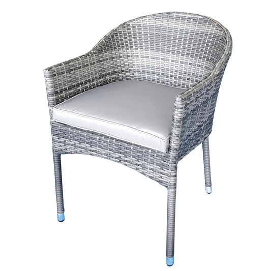 Emily Rattan Stacking Chair in Grey | Emil0208