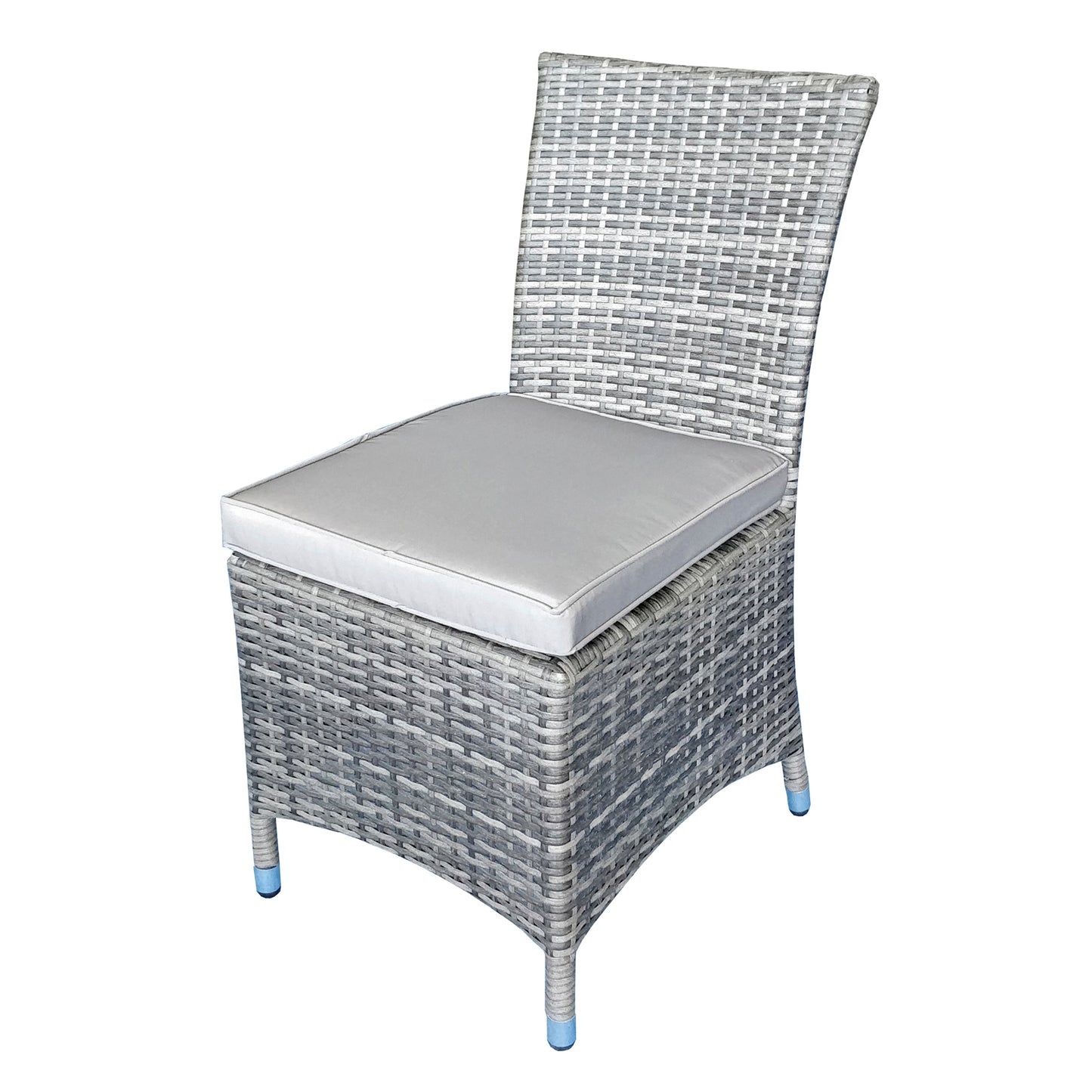 Emily Rattan Armless Chair in Grey | Emil0209