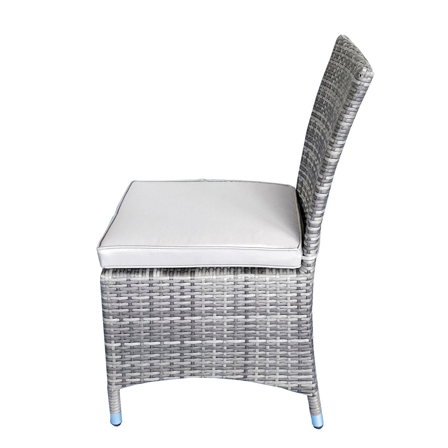 Emily Rattan Armless Chair in Grey | Emil0209