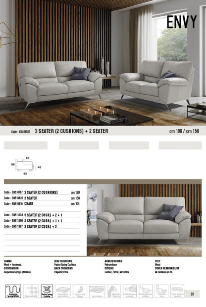 Envy Leather Sofa Collection | Newtrend Concepts Italia