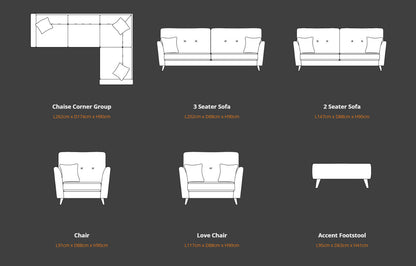 Evelyn Fabric Sofa Collection | Lebus Upholstery