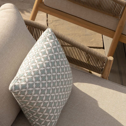 Homeflair - Porto Rope Weave Double Sunlounger Set