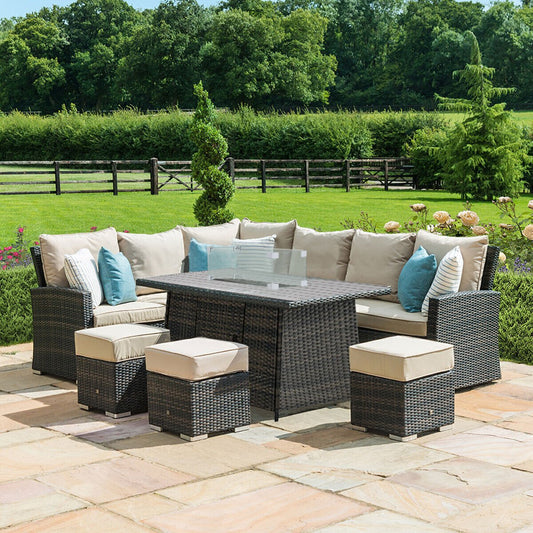 Homeflair - Kingston Corner Rattan Dining Set