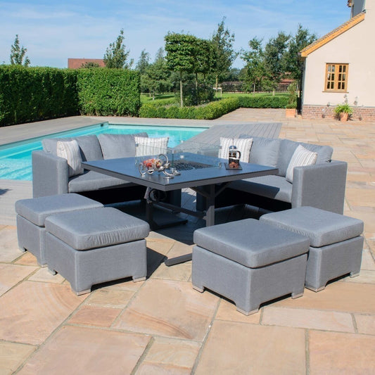 Homeflair -Outdoor Fabric Fuzion Cube Sofa Set