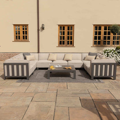 Homeflair - Outdoor Fabric Ibiza U Shape Sofa Set