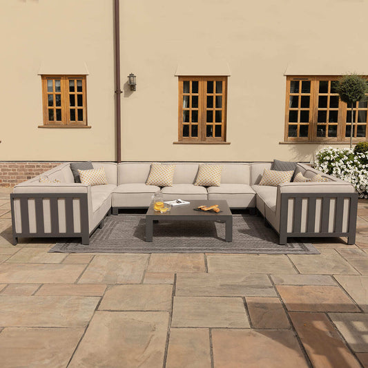 Homeflair - Outdoor Fabric Ibiza U Shape Sofa Set
