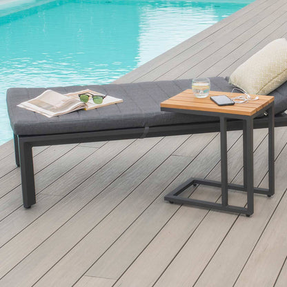 Homeflair - Manhattan Aluminium Sunlounger