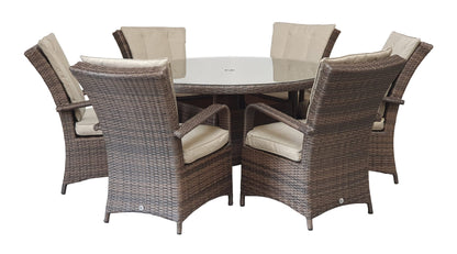 Rattan Table and 6 Chairs Set | Florence | Flor0230_0255