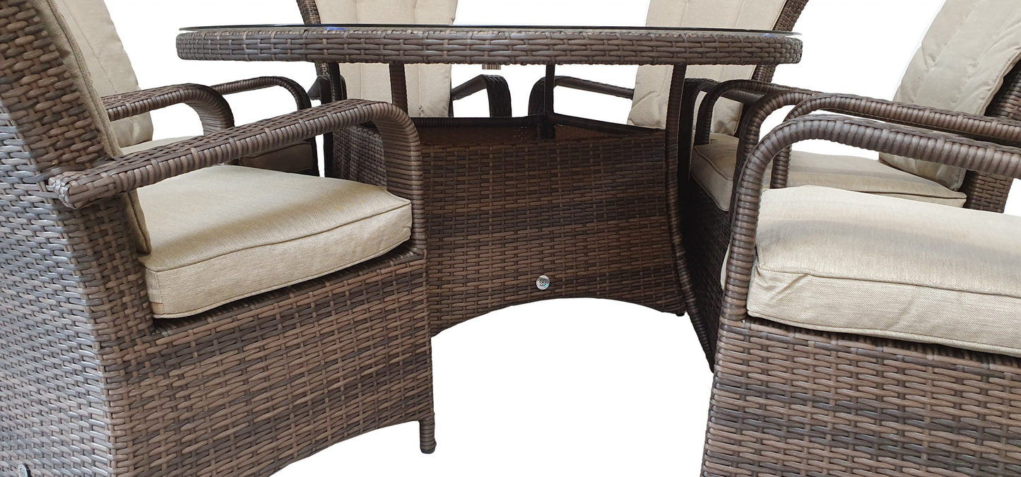 Rattan Table and 6 Chairs Set | Florence | Flor0230_0255