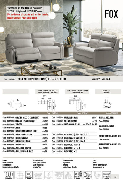 Fox Leather Sofa Collection | Newtrend Concepts Italia