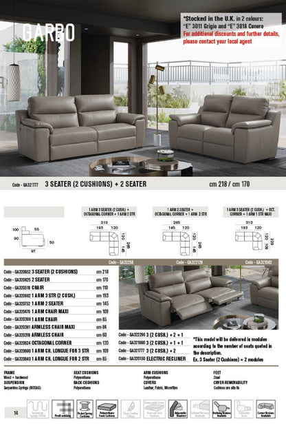 Modular Garbo Leather Sofa Collection | Newtrend Concepts Italia