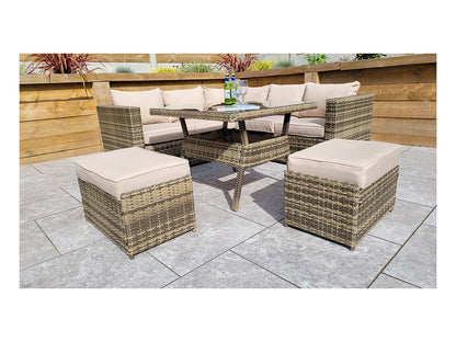 Signature Weave - GEORGIA corner gas firepit set | GEOR0149_MILA0482