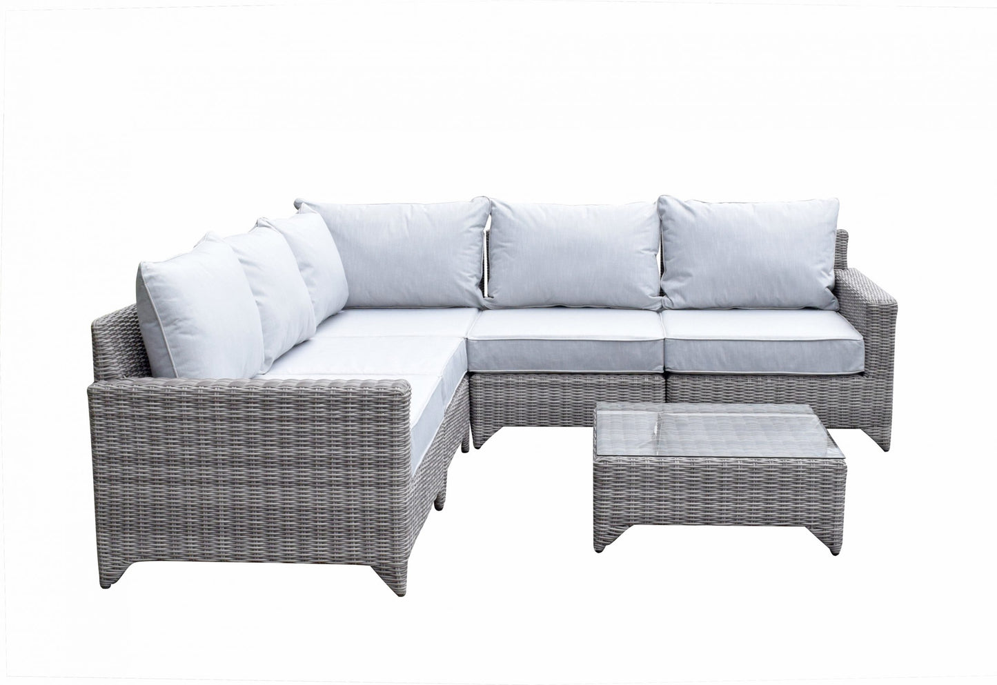 Rattan Helena Modular Corner Sofa in Grey | Hele0310
