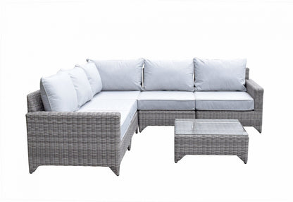 Rattan Helena Modular Corner Sofa in Grey | Hele0310