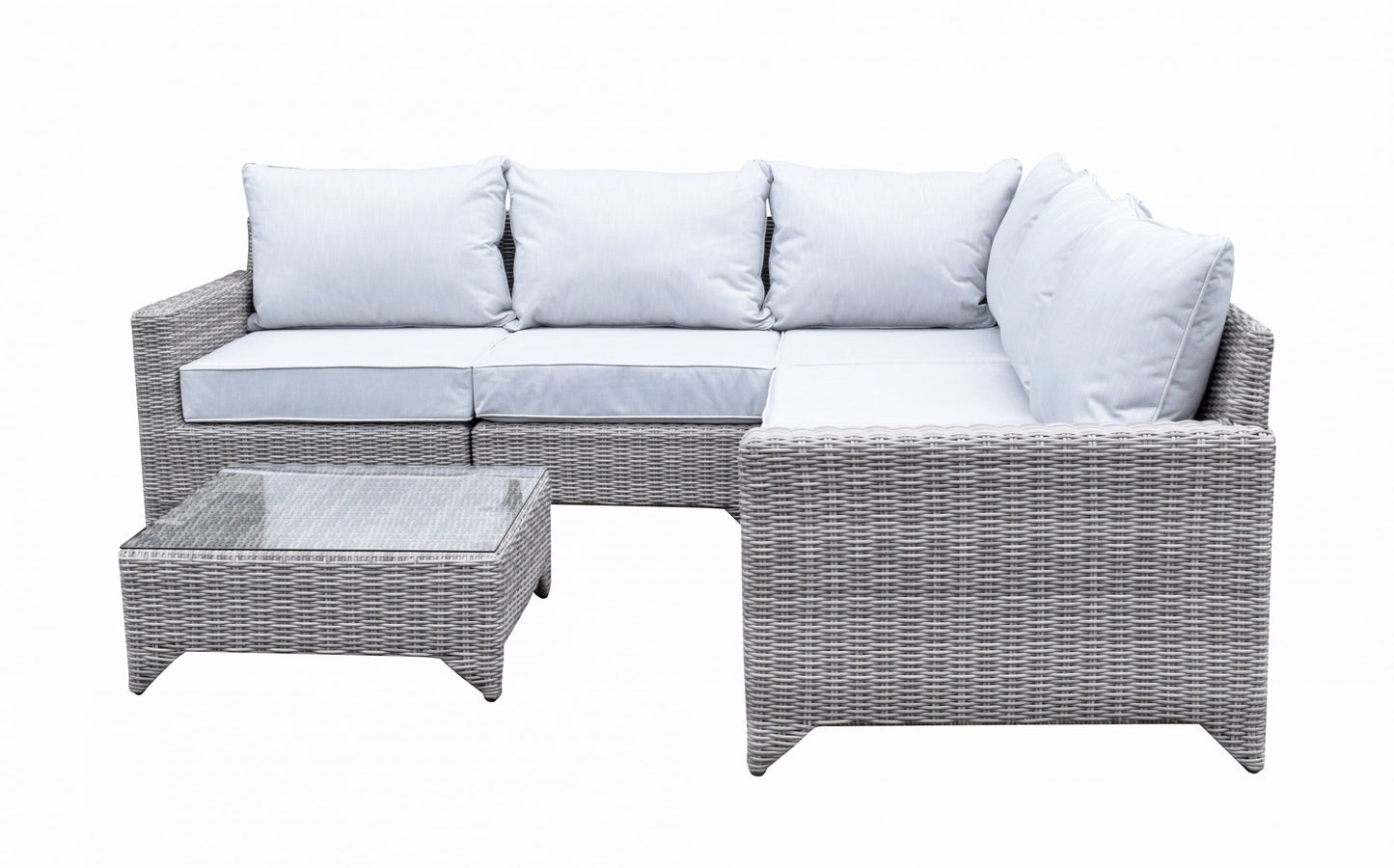 Rattan Helena Modular Corner Sofa in Grey | Hele0310