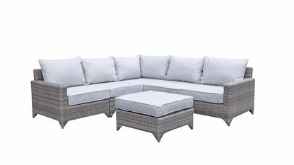 Rattan Helena Modular Corner Sofa in Grey | Hele0310
