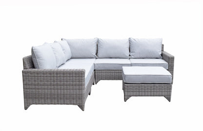 Rattan Helena Modular Corner Sofa in Grey | Hele0310