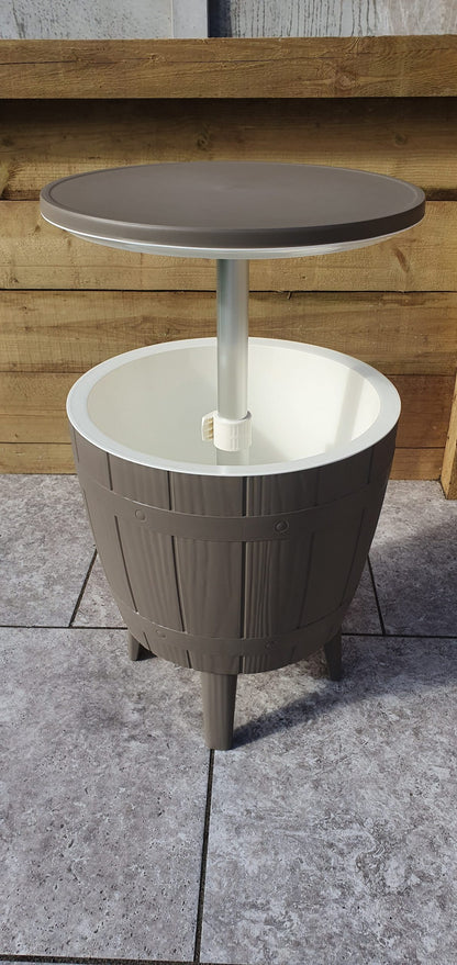 Rattan Barrel Shape Ice Bucket Table | Ice0360