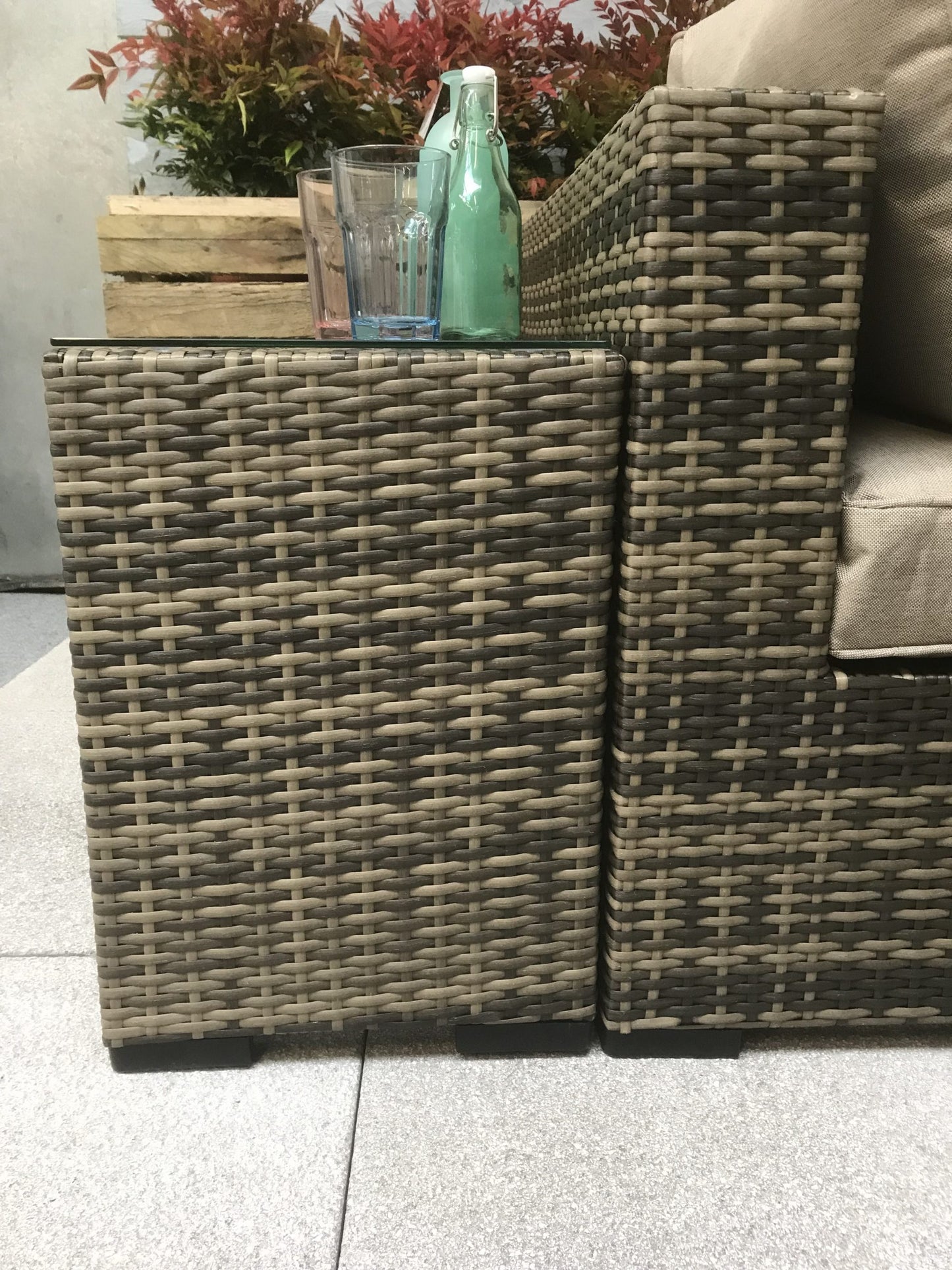 Rattan Jessica Modular Corner Sofa Set in Brown | Jess0004