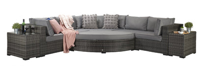 Rattan Jessica Modular Corner Sofa Set Grey | Jess0005
