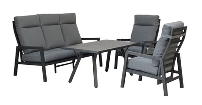 Rattan 3 Seater Sofa with 2 Reclining Chairs | Kimm0370