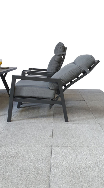 Rattan 3 Seater Sofa with 2 Reclining Chairs | Kimm0370