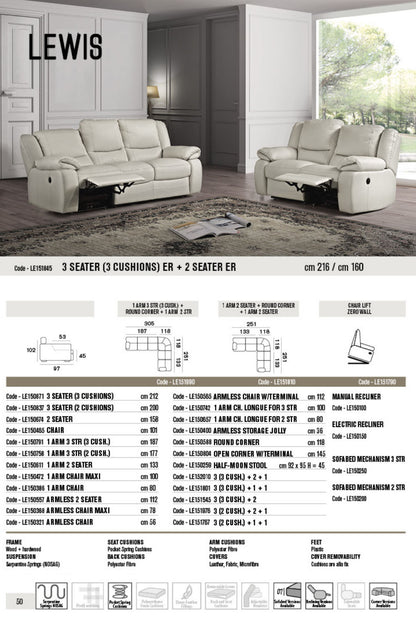 Lewis Leather Sofa Collection | Newtrend Concepts Italia