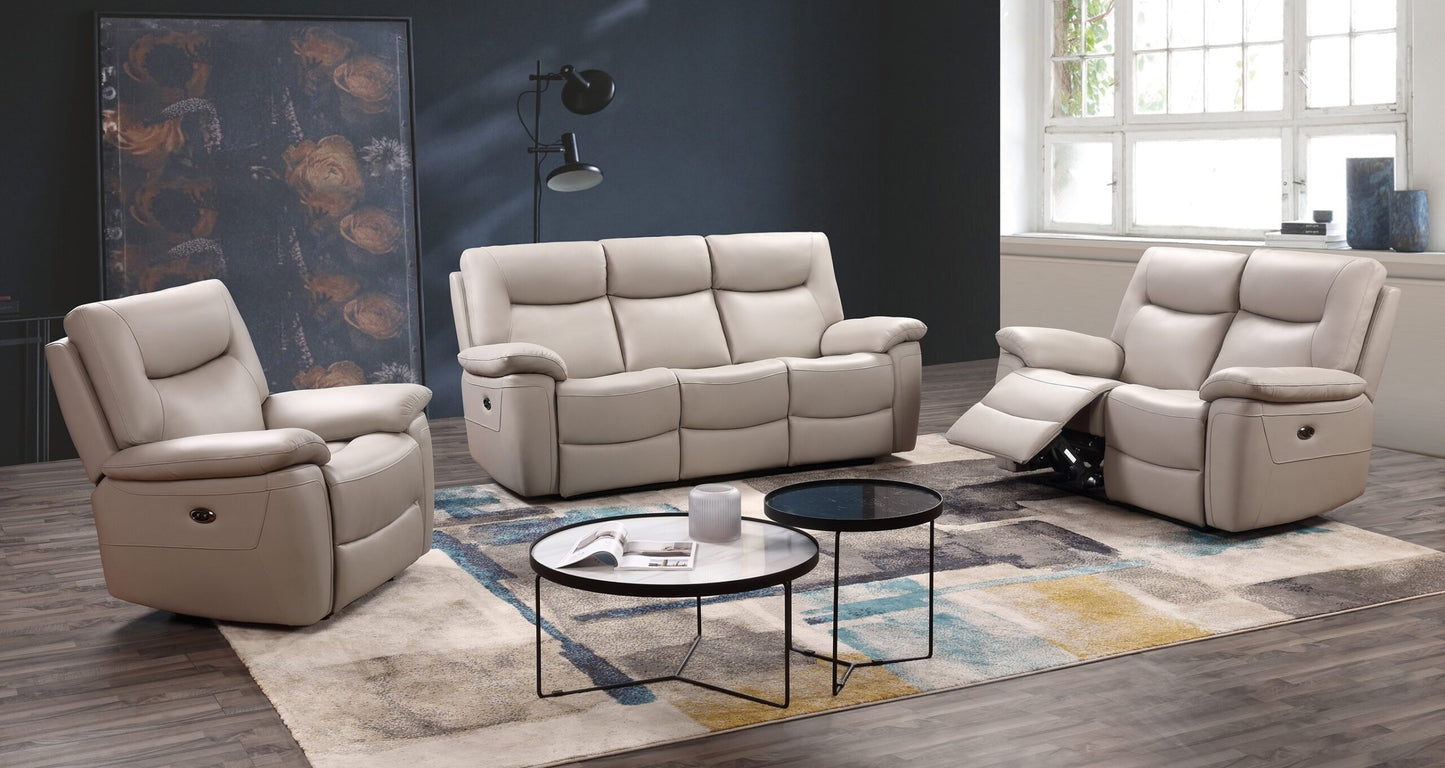 Lucia Electric Power Recliner Leather Sofa Collection | Exclusive