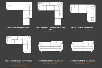 Lusso Fabric Sofa Collection | Lebus Upholstery