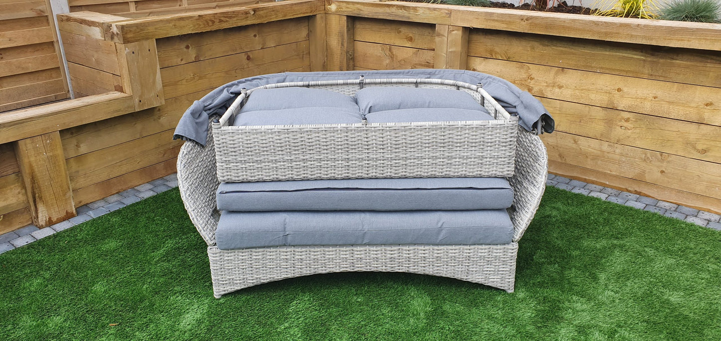 Rattan Daybed with Canopy | Megh0366