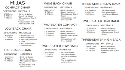 Mijas Fabric Sofa & Chair Collection | Shackletons