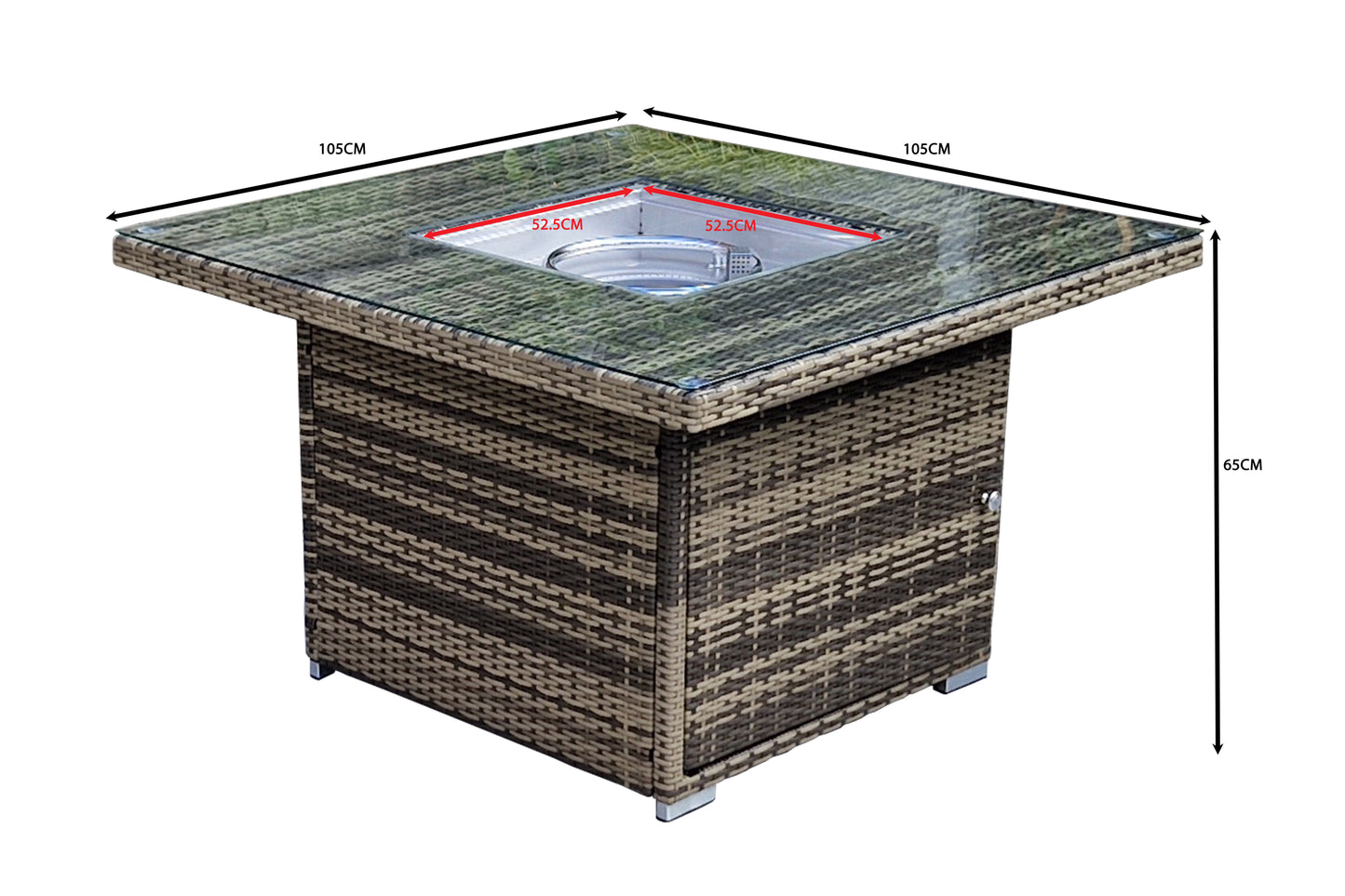 Signature Weave - SAVANNAH gas firepit set| SAVA0093_MILA0433_OTTO0434