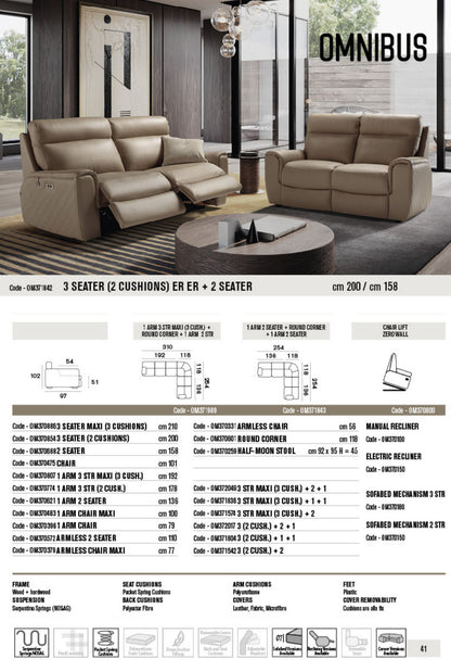 Omnibus Leather Sofa Collection | Newtrend Concepts Italia