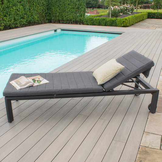 Homeflair - Manhattan Aluminium Sunlounger