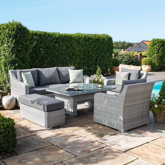 Homeflair - Ascot Rattan Sofa Dining Set