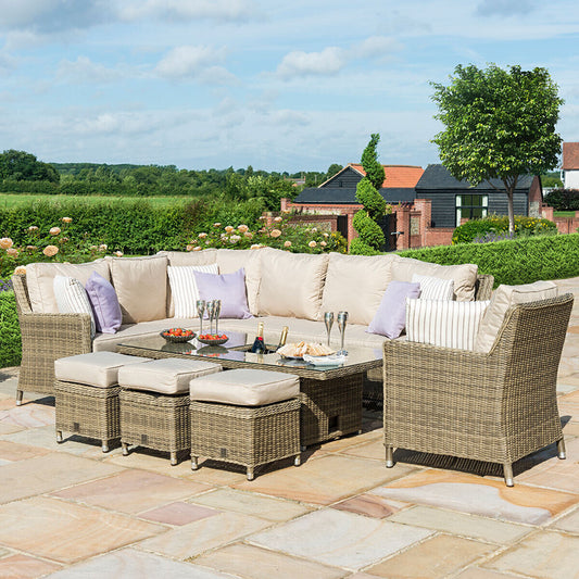 Homeflair - Winchester Corner Rattan Dining Set