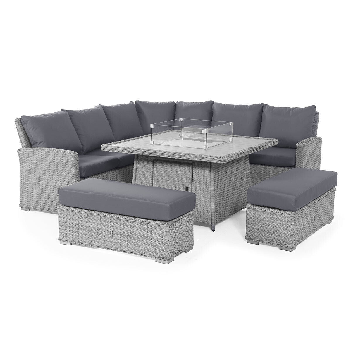 Homeflair - Ascot Deluxe Rattan Corner Dining Set