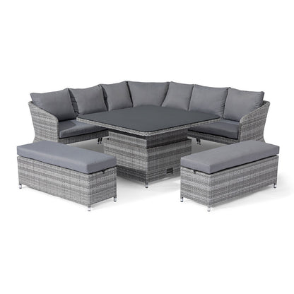 Homeflair - Santorini Deluxe Corner Rattan Dining Set