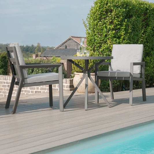 Homeflair - New York 3 Piece Aluminium Bistro Set