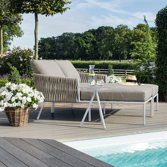 Homeflair - Marina Rope Weave Double Sunlounger Set