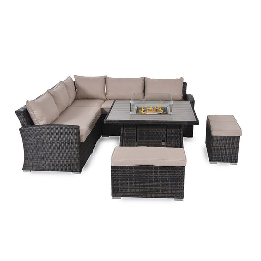 Homeflair - Kingston Deluxe Rattan Corner Dining Set