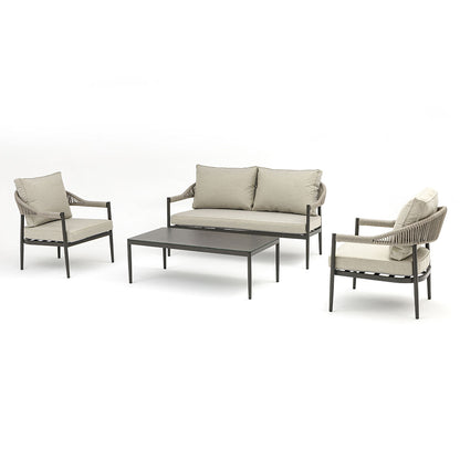 Homeflair - Roma Rope Weave Sofa Set