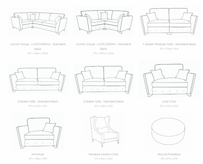 Pandora Fabric Sofa Collection | Buoyant Upholstery