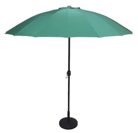Rattan 2.7m Shanghai Parasol in Green | Para0320
