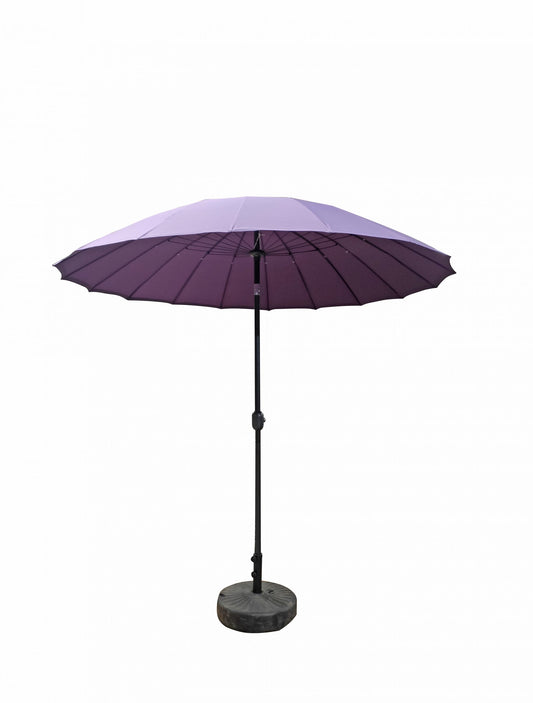 Rattan 2.7m Shanghai Parasol in Purple | Para0321