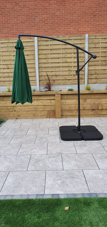 Rattan 3m Banana Parasol | Para0345