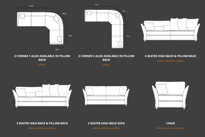 Paris Fabric Sofa Collection | Lebus Upholstery