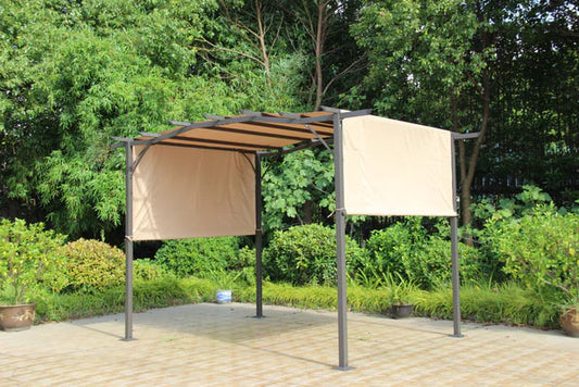 San Remo Pergola Gazebo 2.75×3.66m Mocha | SANGAZ2.75X3.66-MOCHA | AMIR
