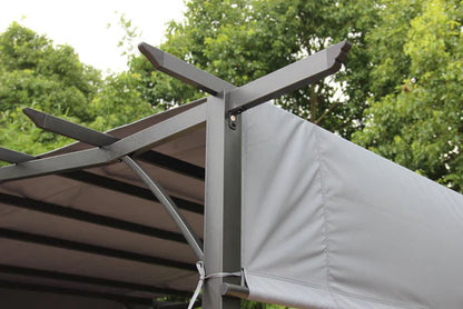San Remo Pergola Gazebo 2.75×3.66m Grey | SANGAZ2.75X3.66-GREY | AMIR